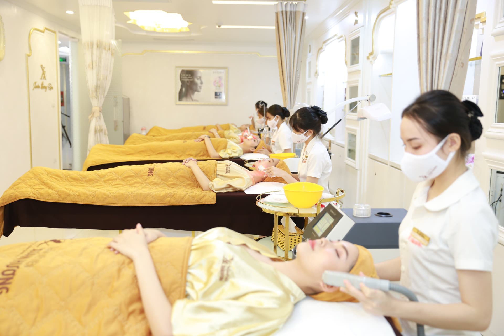 phòng spa chăm sóc da của viện thẩm mỹ