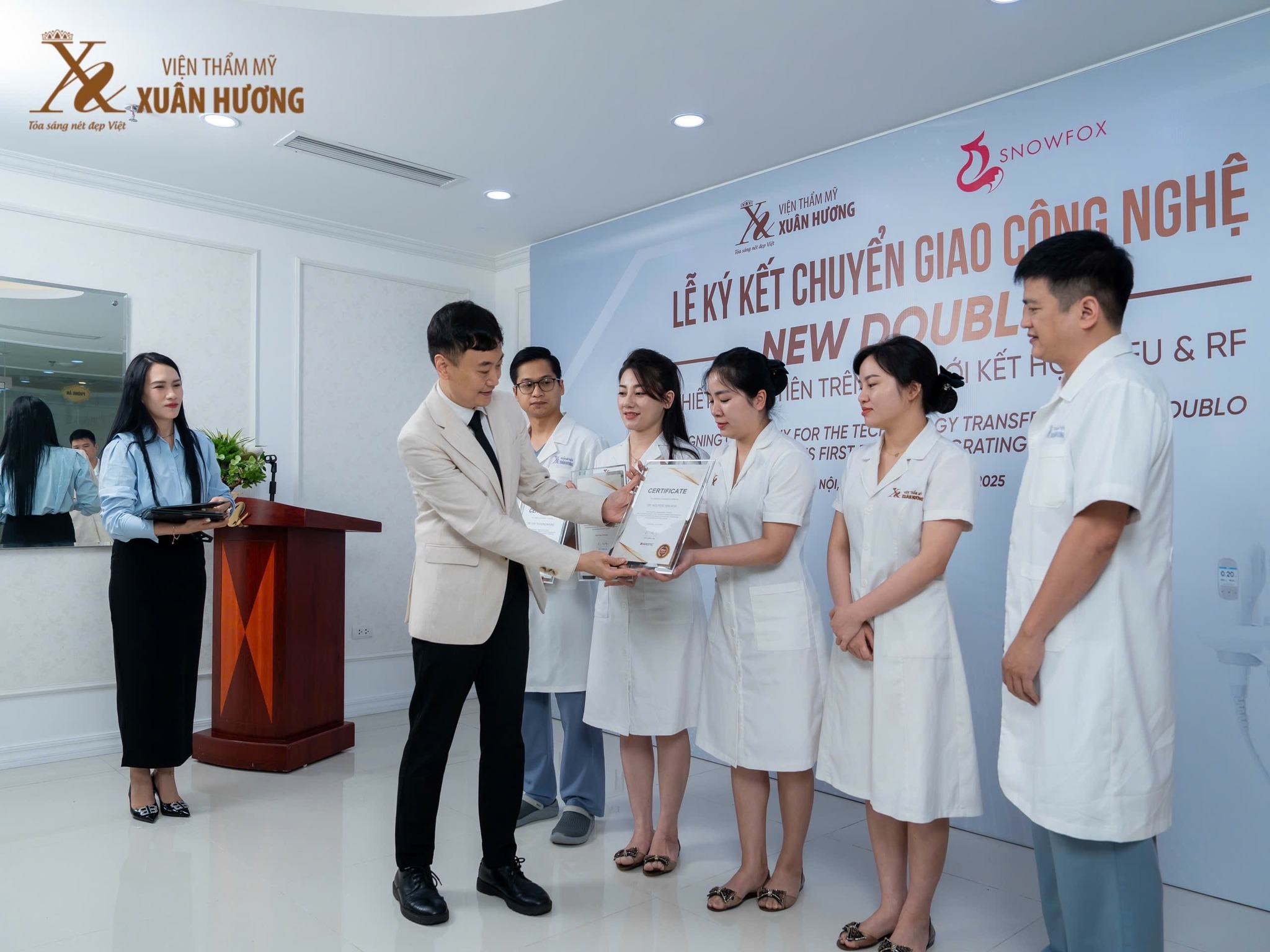 lễ chuyển giao công nghệ nâng cơ trẻ hóa New Doublo