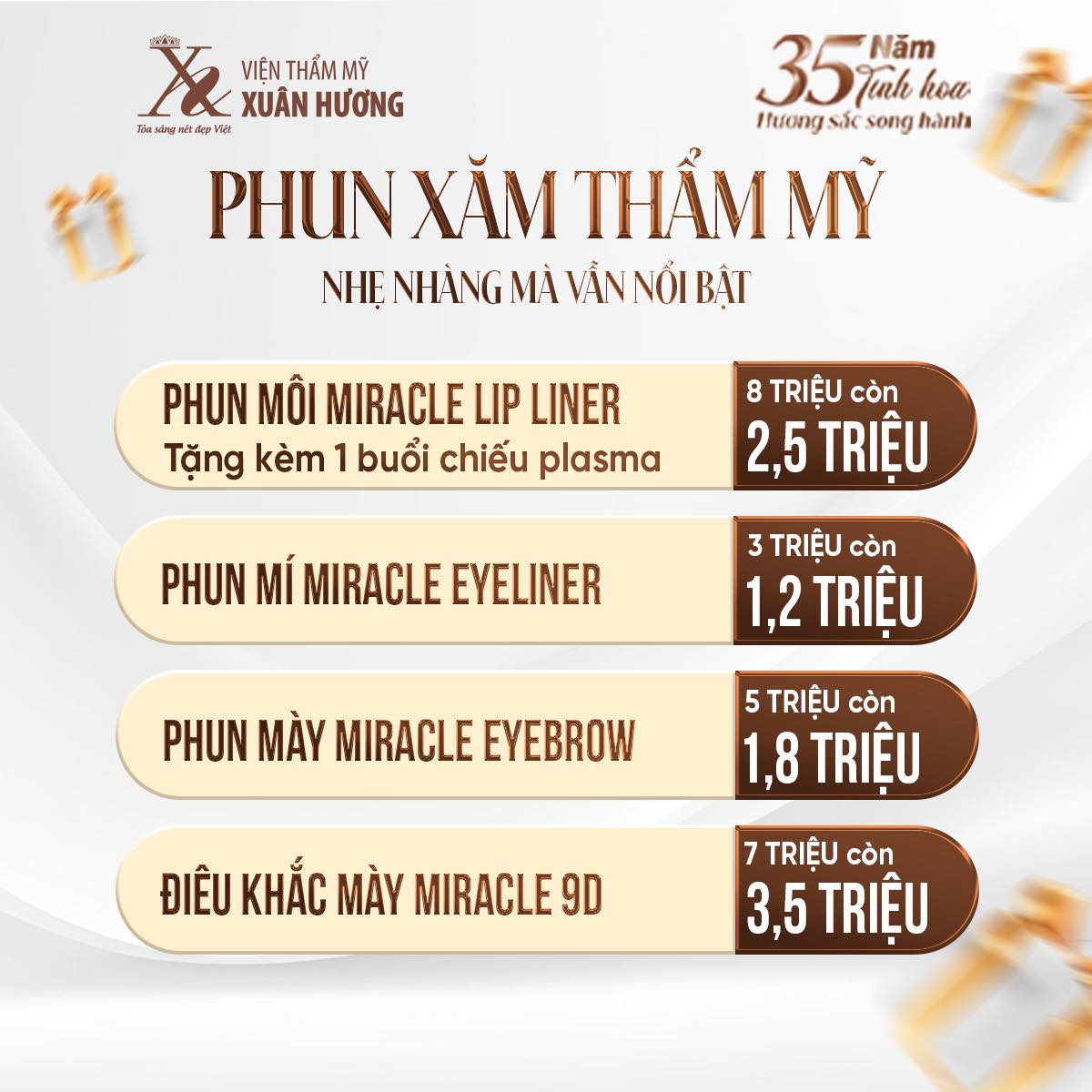 ưu đãi làm đẹp ngày vàng 25/07