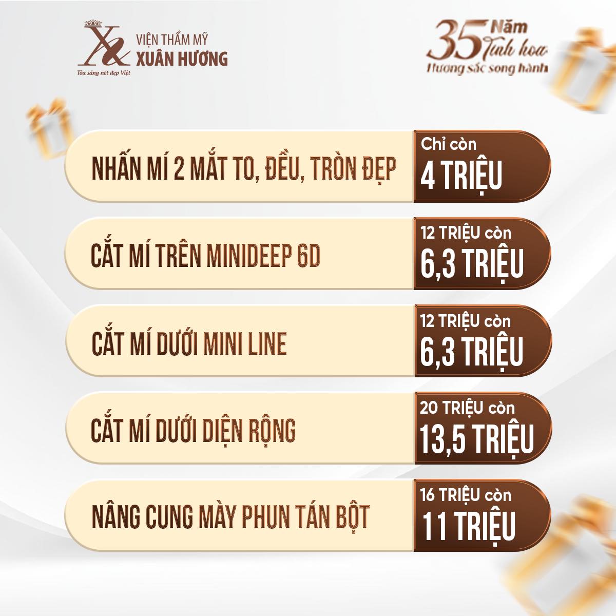 ưu đãi làm đẹp ngày vàng 25/07