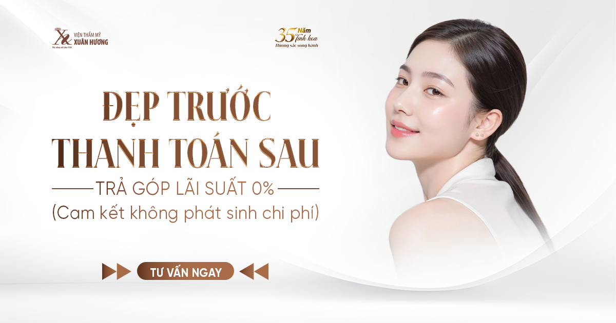 làm đẹp trả góp với lãi suất 0%