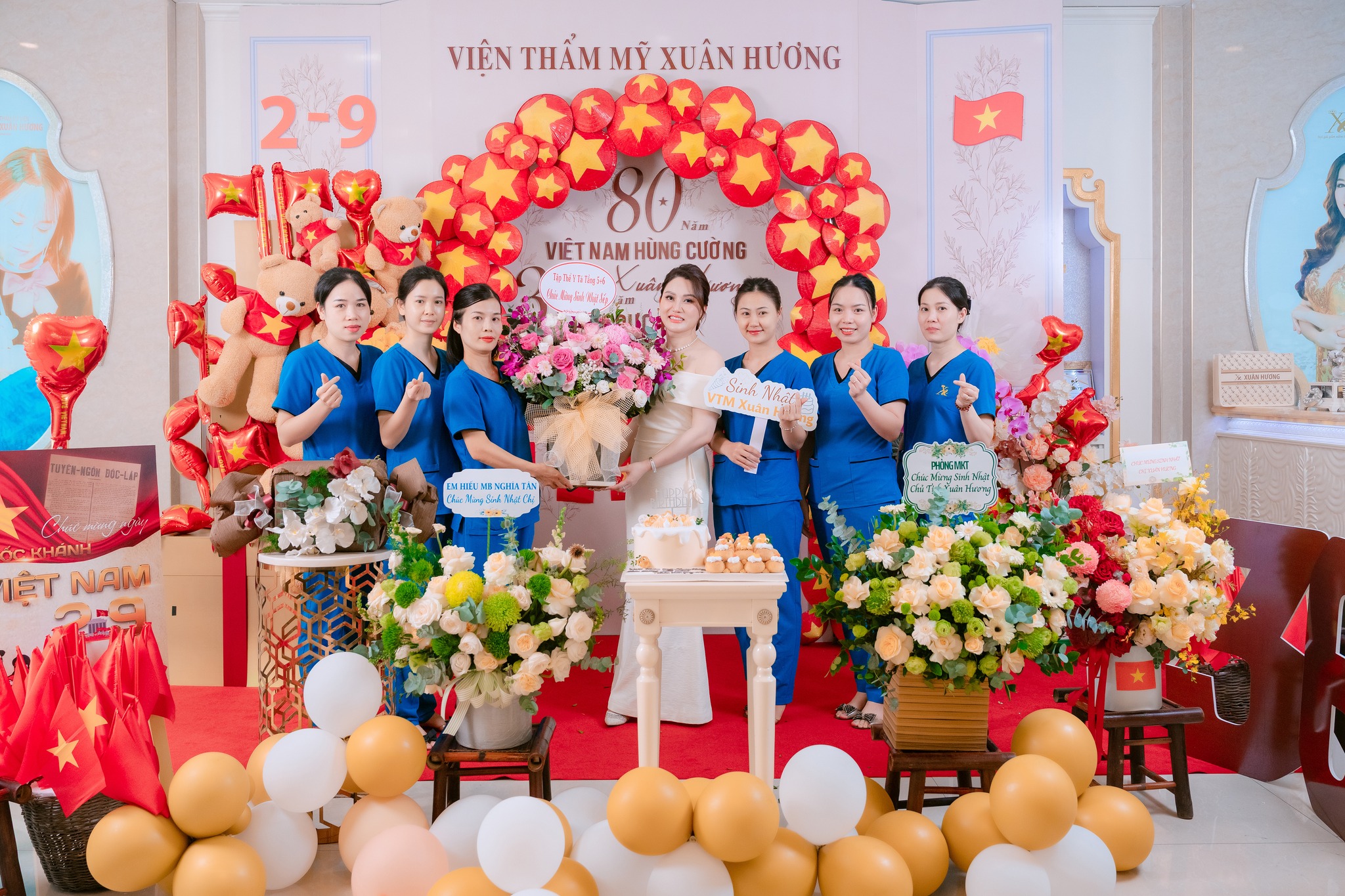 sinh nhật công ty và chủ tịch Xuân Hương tháng 09