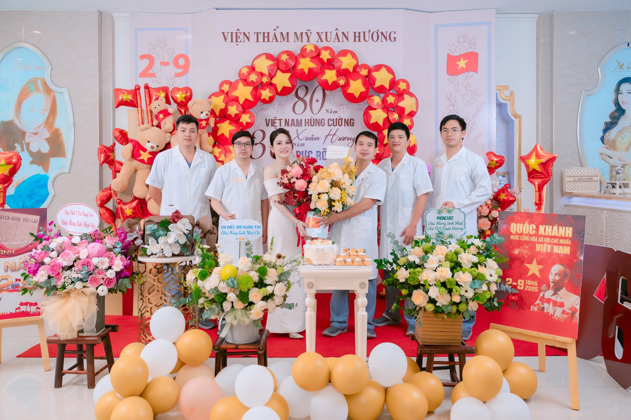 sinh nhật công ty và chủ tịch Xuân Hương tháng 09