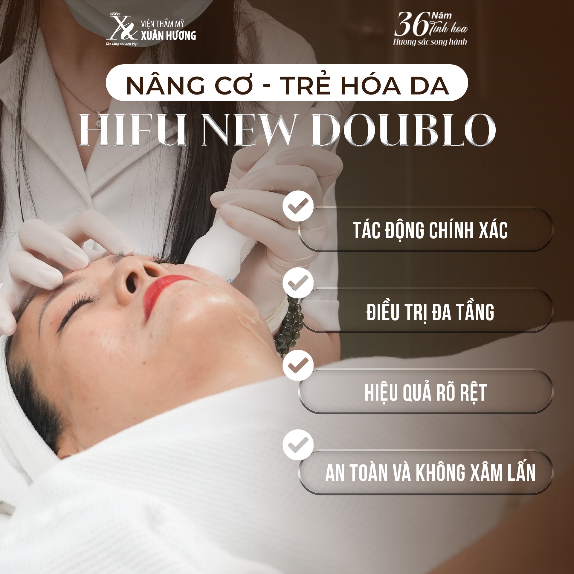 Công nghệ Hifu sử dụng sóng siêu âm cường độ cao tác động tận sâu lớp da