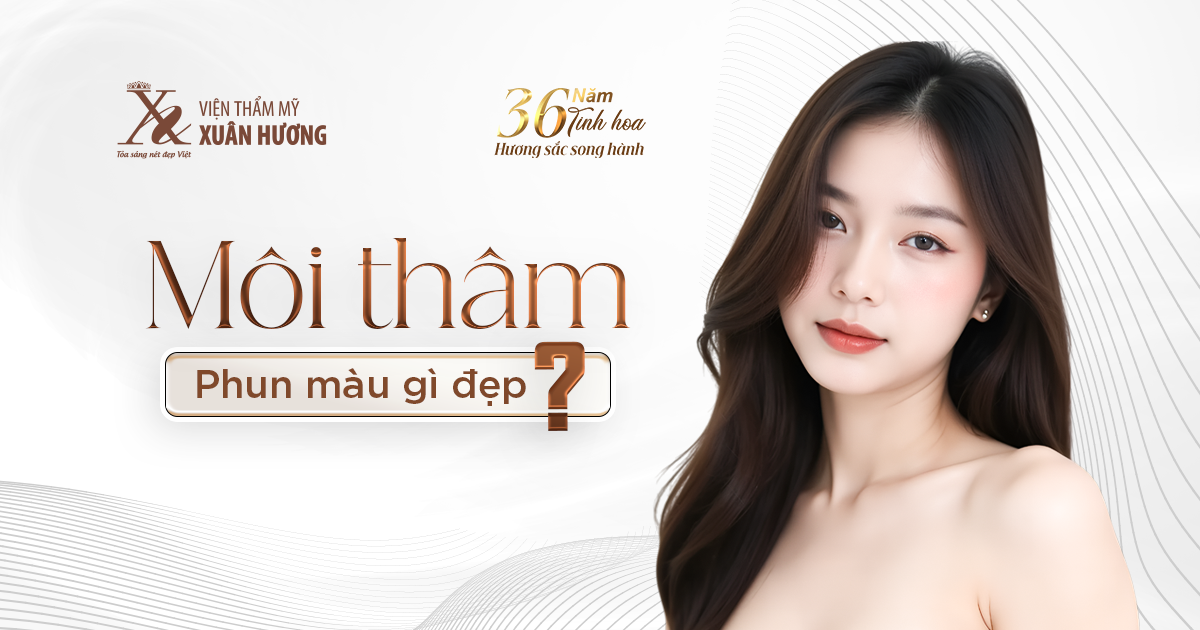 môi thâm phun màu gì đẹp