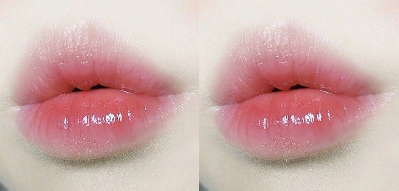 môi phun màu hồng đào