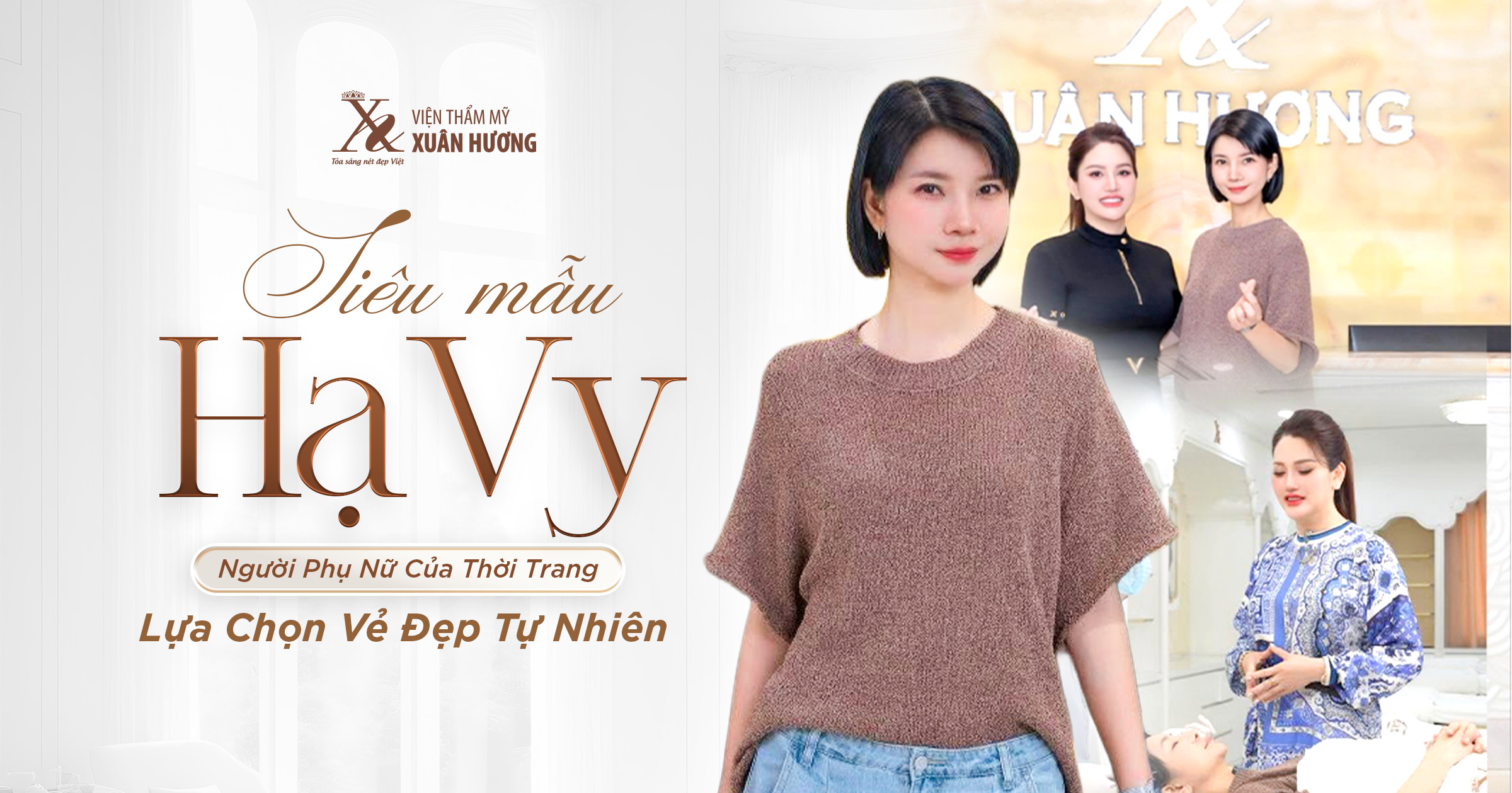 siêu mẫu Hạ Vy làm đẹp tại Xuân Hương